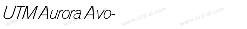 UTM Aurora Avo字体转换